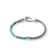 Back view of the John Hardy Heishi turquoise chain bracelet