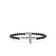 Men's Icon 50 Cross Bracelet with Black Onyx