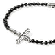 Men's Icon 50 Cross Bracelet with Black Onyx
