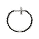 Men's Icon 50 Cross Bracelet with Black Onyx