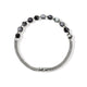 Men's Sterling Silver Black Beaded Chain Bracelet