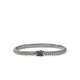 Sterling Silver and Treated Black Sapphire Icon Chain Bracelet