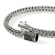 Sterling Silver and Treated Black Sapphire Icon Chain Bracelet