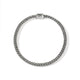Sterling Silver and Treated Black Sapphire Icon Chain Bracelet