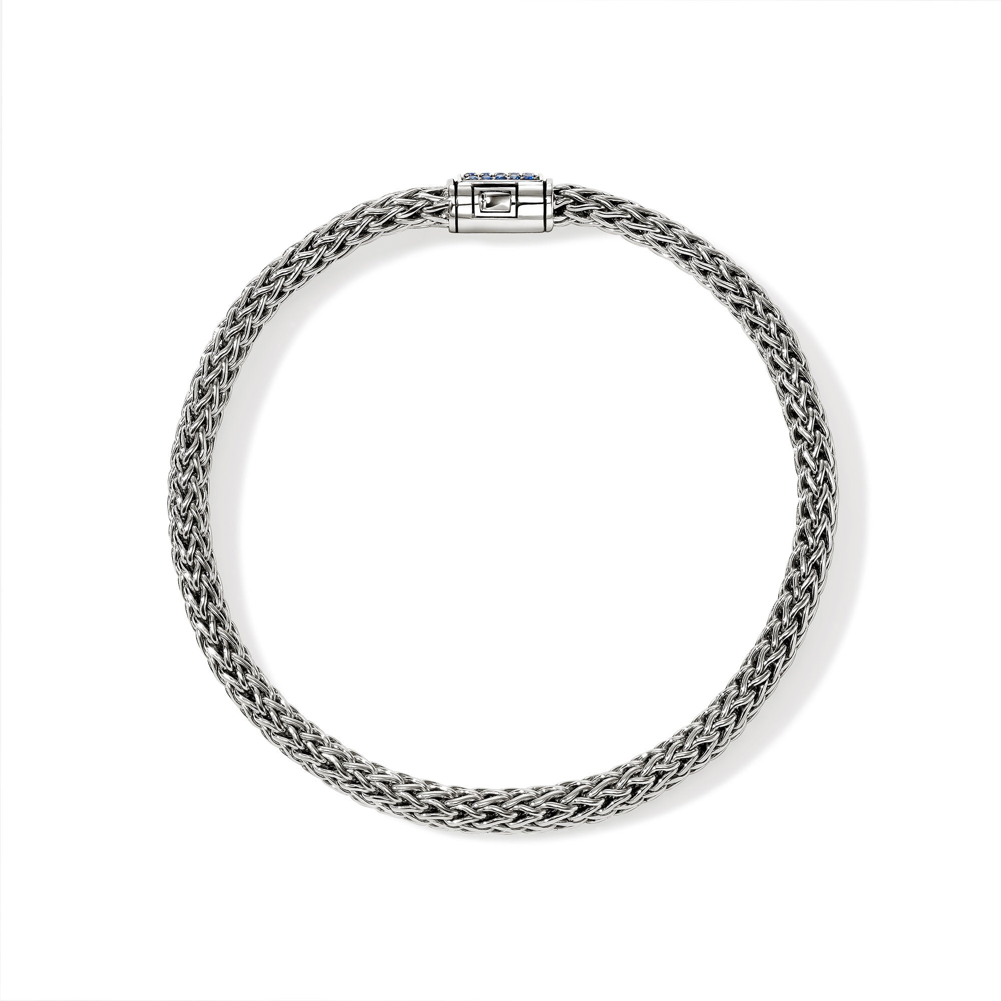 John Hardy Sterling Silver Icon Bracelet with Blue Sapphire, 5mm