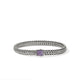 John Hardy Sterling Silver Icon Bracelet with Amethyst, 6.5mm