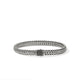 John Hardy Sterling Silver Icon Bracelet with Treated Black Sapphire, 6.5mm
