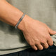 John Hardy Sterling Silver Icon Bracelet with Treated Black Sapphire, 6.5mm