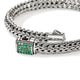 John Hardy Sterling Silver Icon Bracelet with Emerald, 6.5mm