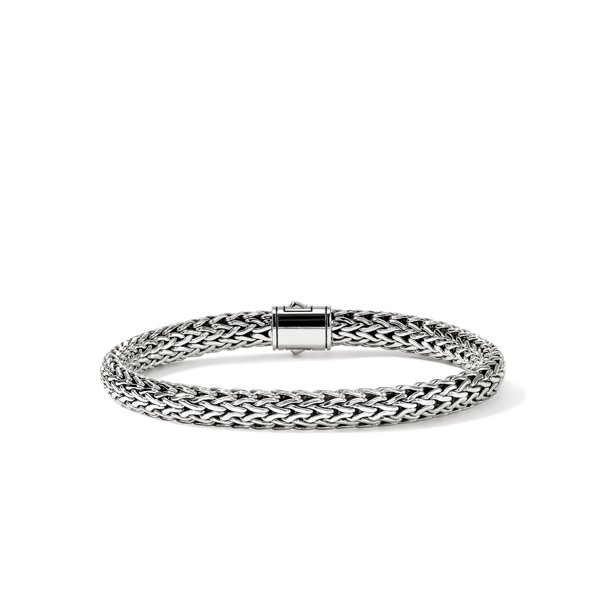 John Hardy Sterling Silver Icon Bracelet with Pink Sapphire, 6.5mm