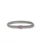 John Hardy Sterling Silver Icon Bracelet with Pink Sapphire, 6.5mm
