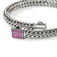 John Hardy Sterling Silver Icon Bracelet with Pink Sapphire, 6.5mm