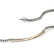 Sterling Silver and Yellow Gold 2.5MM Bar Bracelet