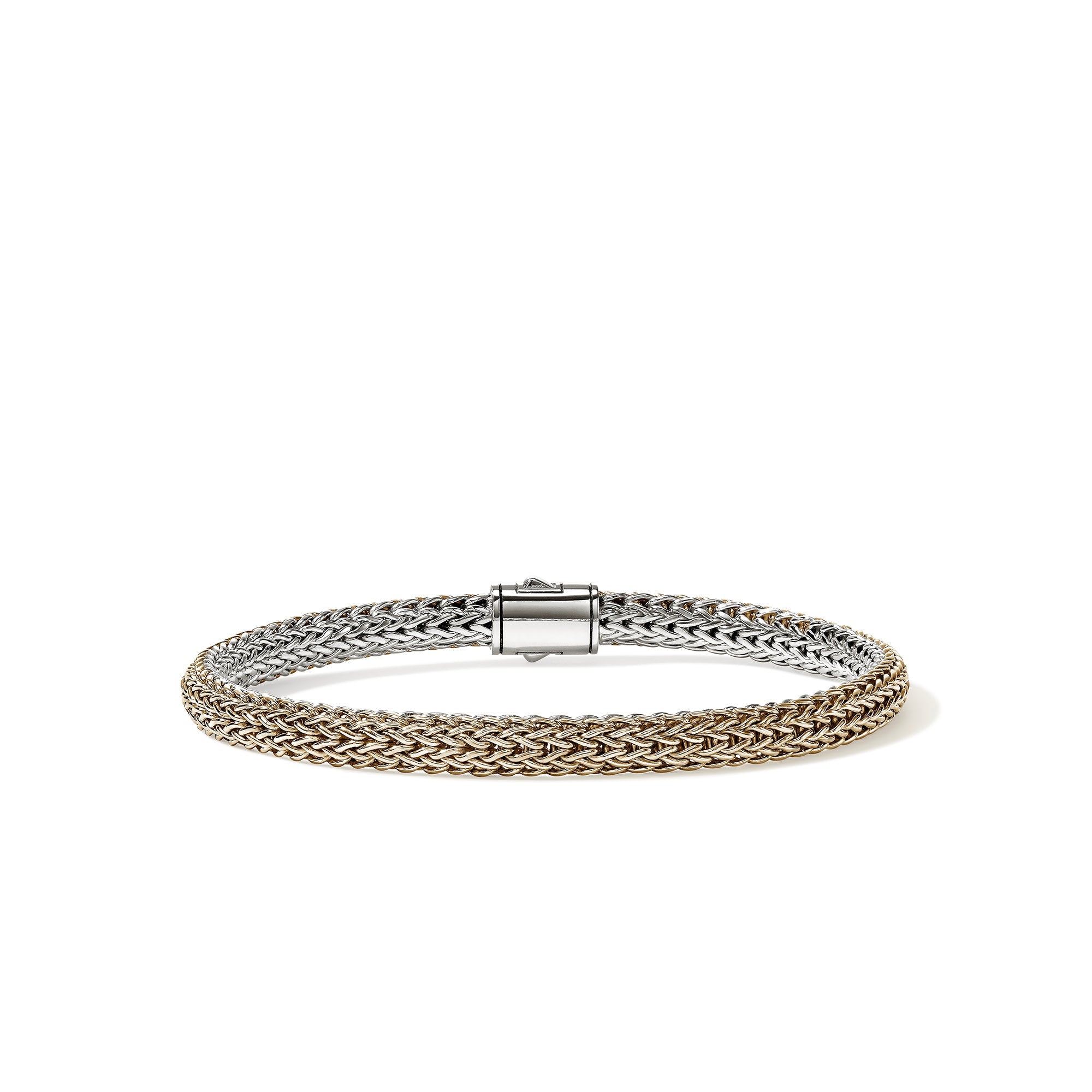 John Hardy Yellow Gold and Sterling Silver Reversible Icon Bracelet, 5mm