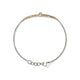 John Hardy Yellow Gold and Sterling Silver Spear Station Bracelet with Pave Diamonds