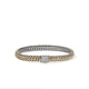 John Hardy Yellow Gold and Sterling Silver Reversible Icon Bracelet with Pave Diamonds, 6.5mm, Medium