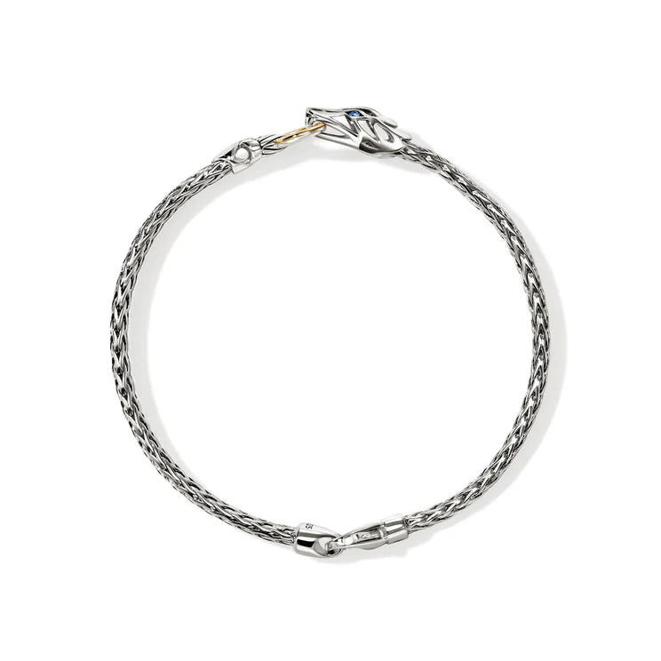 Naga Blue Sapphire Dragon Chain Bracelet