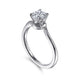 Blair White Gold Twisted Round Engagement Ring Setting