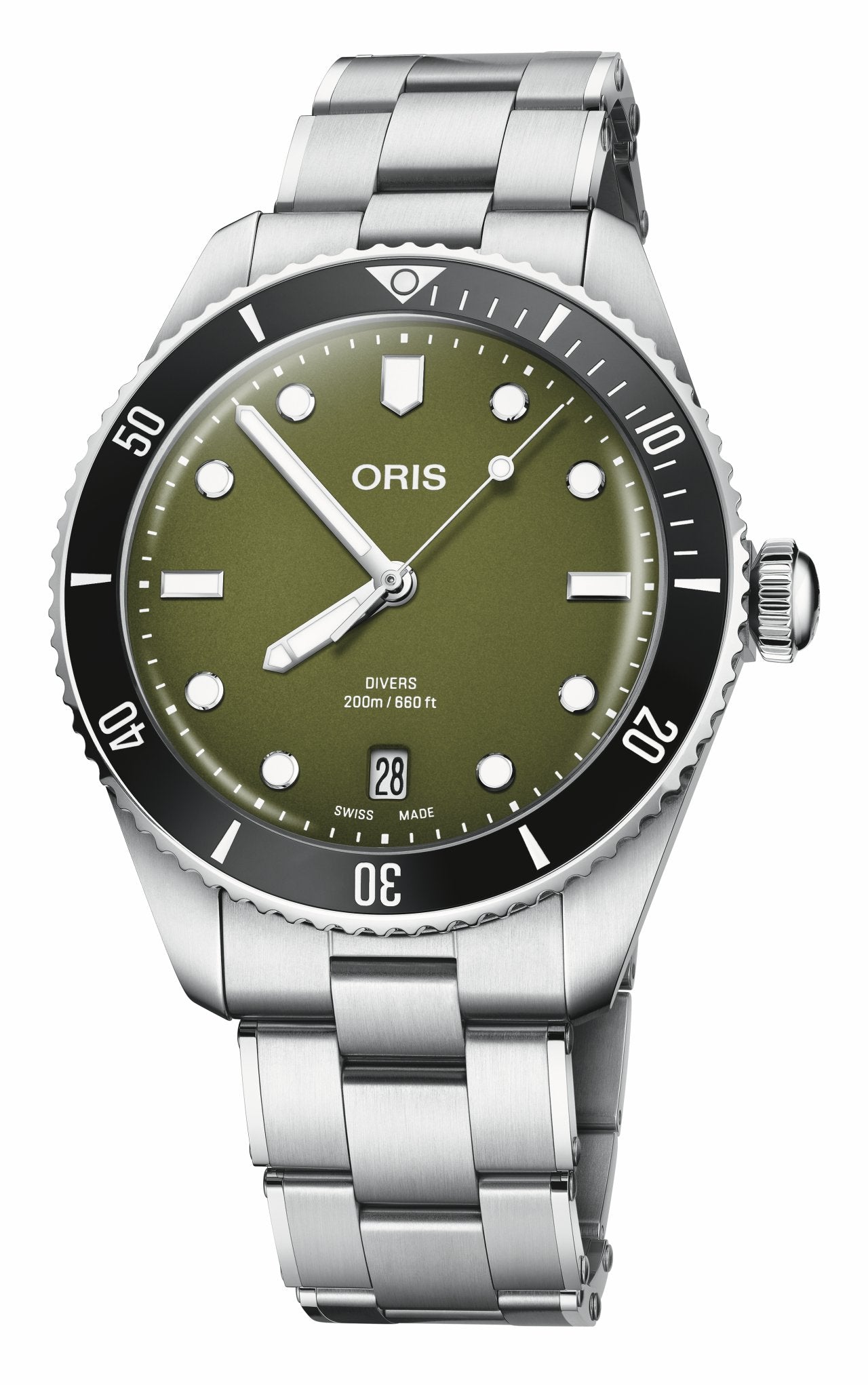 Divers Date Watch – Olive Green, 39mm