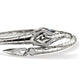 Sterling Silver Diamond and Blue Sapphire Naga Cuff Bracelet