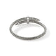 Sterling Silver and Pave Diamond Spear Flex Cuff