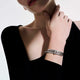 Sterling Silver and Pave Diamond Spear Flex Cuff