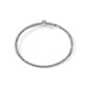 Sterling Silver Diamond Pave Slim Spear Bypass Cuff Bracelet