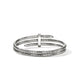 Sterling Silver and Diamond Spear Triple Flex Cuff Bracelet