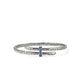 John Hardy Sterling Silver Spear Bypass Cuff Bracelet with Blue Sapphire, 4mm