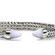 John Hardy Sterling Silver Spear Flex Cuff Bracelet with Blue Lace Agate, 8.9mm