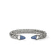 John Hardy Sterling Silver Spear Flex Cuff Bracelet with Blue Sapphire, 8.9mm
