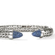 John Hardy Sterling Silver Spear Flex Cuff Bracelet with Blue Sapphire, 8.9mm