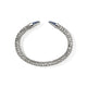 John Hardy Sterling Silver Spear Flex Cuff Bracelet with Blue Sapphire, 8.9mm