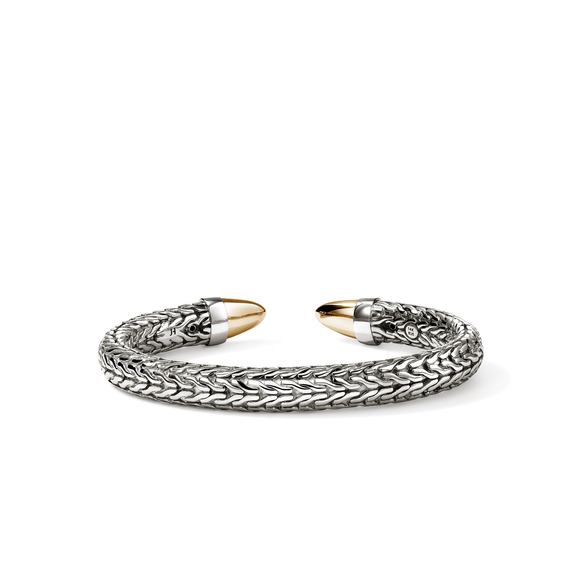 John Hardy Yellow Gold and Sterling Silver Spear Flex Cuff Bracelet, 8.9mm