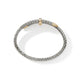 John Hardy Yellow Gold and Sterling Silver Spear Flex Cuff Bracelet with Pave Diamonds, Small