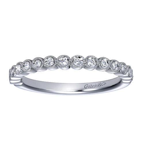 Bezel Set Diamond Wedding Band