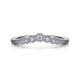 Curved Diamond Wedding Band