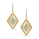 Mykonos Blue Topaz Drop Earrings