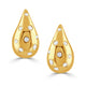 Teardrop Scattered Diamond Earrings