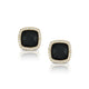 Black Onyx Square Earrings