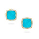 St. Barths Cushion Shaped Stud Earrings