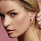 Four Row Hoop Earrings