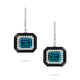 London Blue Topaz & Black Onyx Drop Earrings