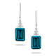 London Blue Topaz and Diamond Drop Earrings