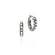 Sterling Silver 15MM Dot Hoop Earrings