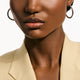 Sterling Silver 37MM Dot Hoop Earrings