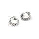 Sterling Silver Crossover 9.5MM Hoop Earrings