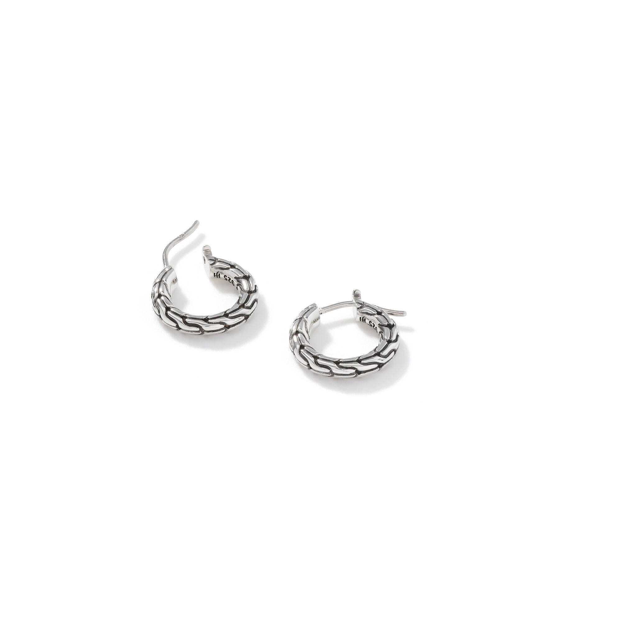 Carved Chain Extra Small Hoop Earrings