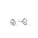 John Hardy Sterling Silver Lovestruck Bezel Stud Earrings with Lab Grown Oval Diamonds, 1.50 ctw