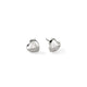 Diamond Heart Pebble Earrings